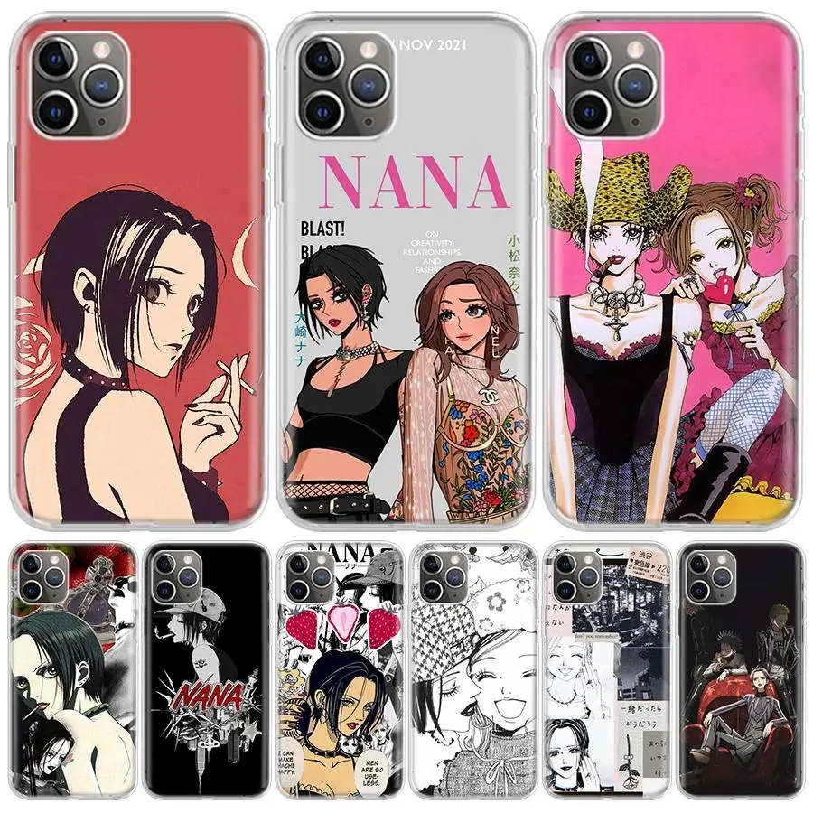 Anime NaNa Osaki For iPhone 17 Air 16 15 14 Plus 13 Mini 12 11 Pro Max Phone Case 16E 7 Print 8 SE Fundas Cover Soft Coque 16 15