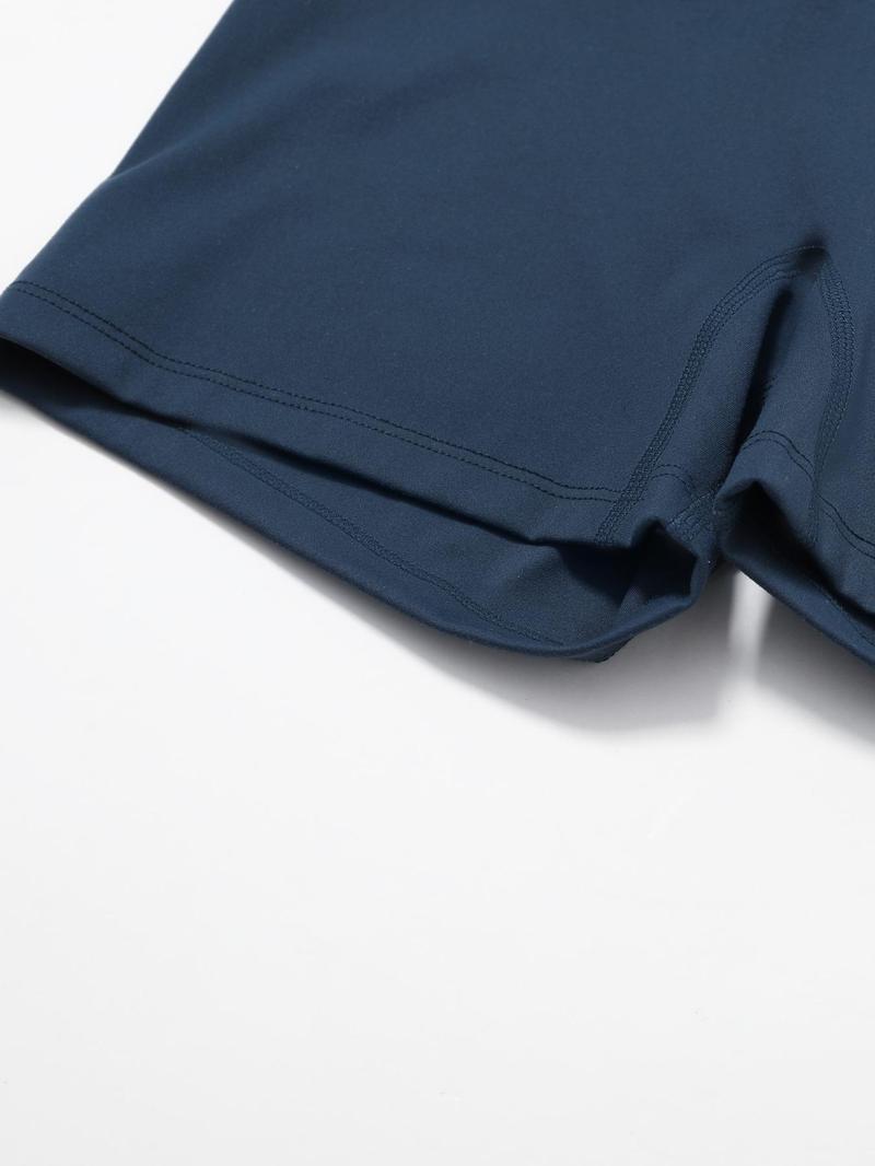 Women's Solid Round Neck Sports Tee & High Waist Shorts Tracksuit Set, Long Sleeve Tight-fitting Top & Skinny Shorts, Summer Outfits 2024, Ladies Sportswear for Indoor Outdoor Wear