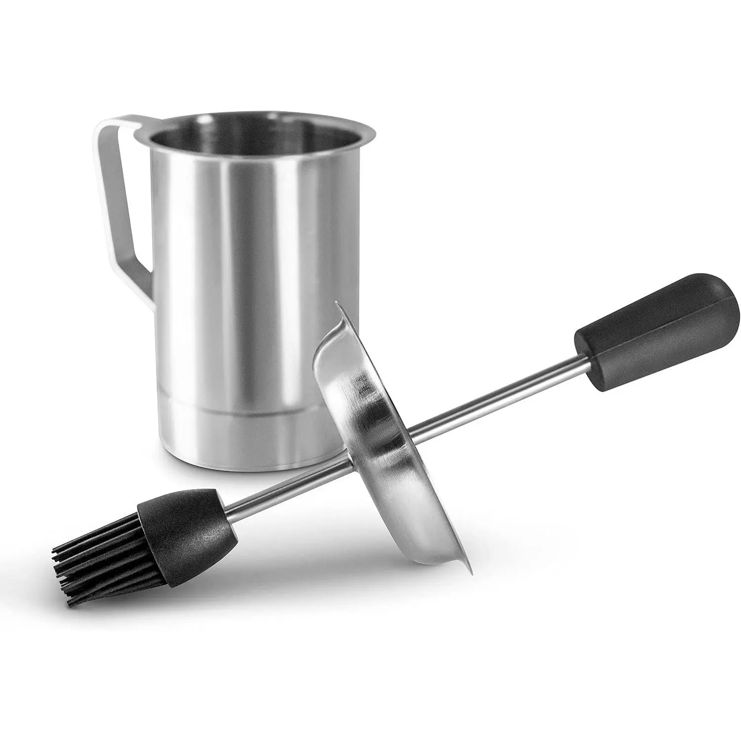 Silicone Basting Pot & Brush Set - Cooking Tool for Outdoor Barbecue, Indoor Cooking, Smoking Activities, Practical