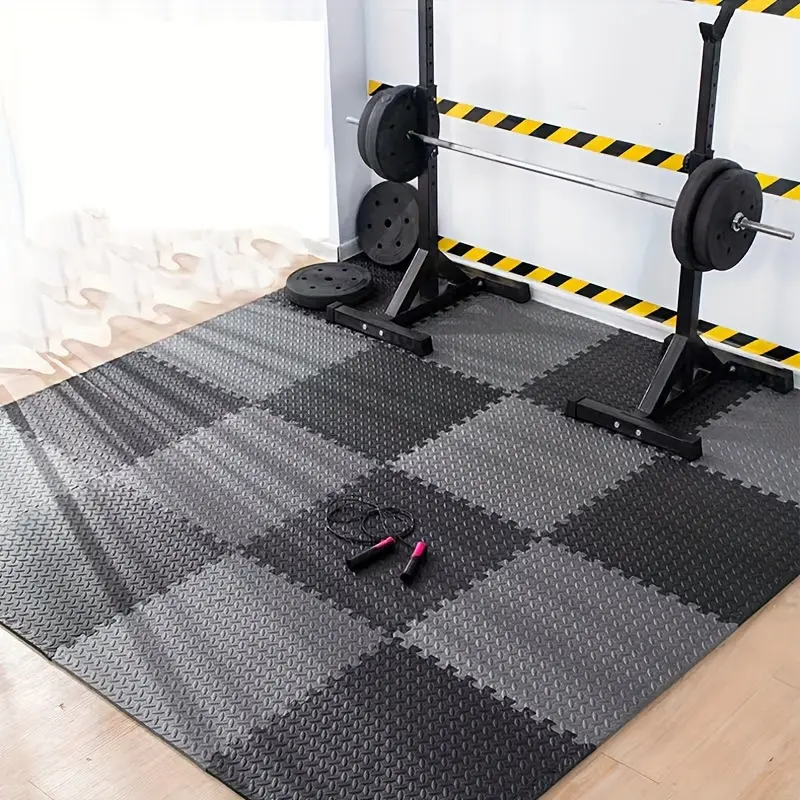 20pcs Fitness Floor Mat Interlocking Sports Foam Mat Gym Floor Anti-skid Puzzle Mat Anti-skid Waterproof Fall Noise Reduction Household Living Room Bedroom Puzzle New Durable Materials Training Supplies