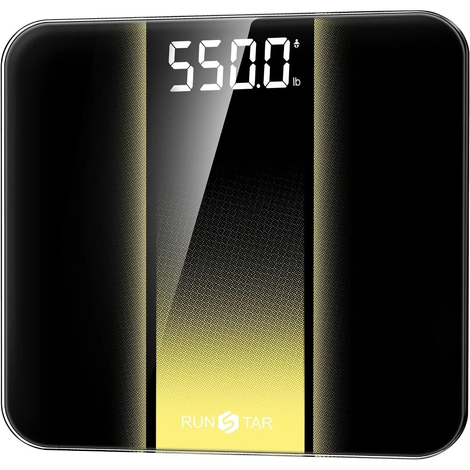 14-Inch Scale for Body Weight 550lbs, Extra Wide Platform Digital Bathroom Scale Highly Accurate, Large LED Display, Baby/Pet Mode, 8mm Tempered Glass for Heavy People