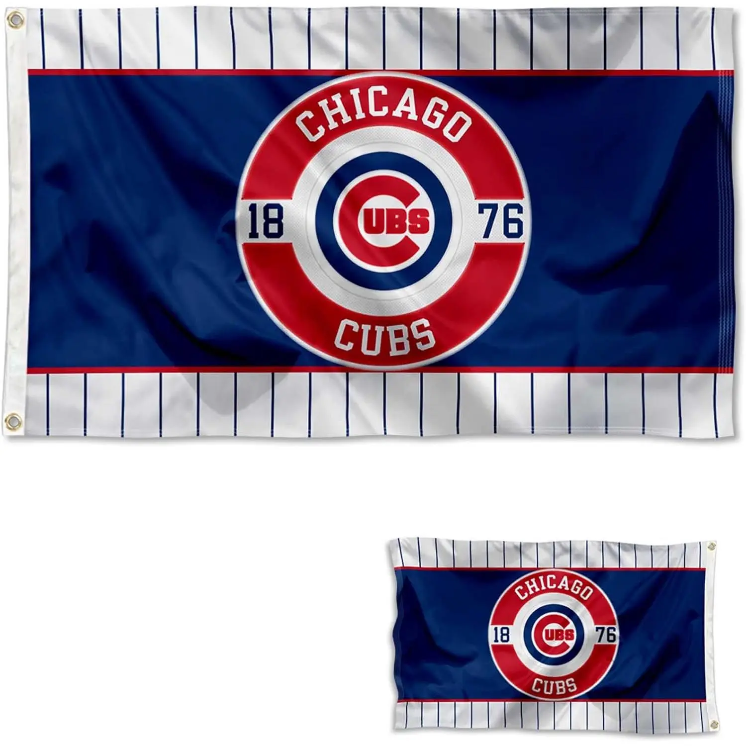 WinCraft Chicago Baseball Embroidered Flag - 60x90cm/2x3ft Lightweight Sports Collectible Banner for Decoration, Camping