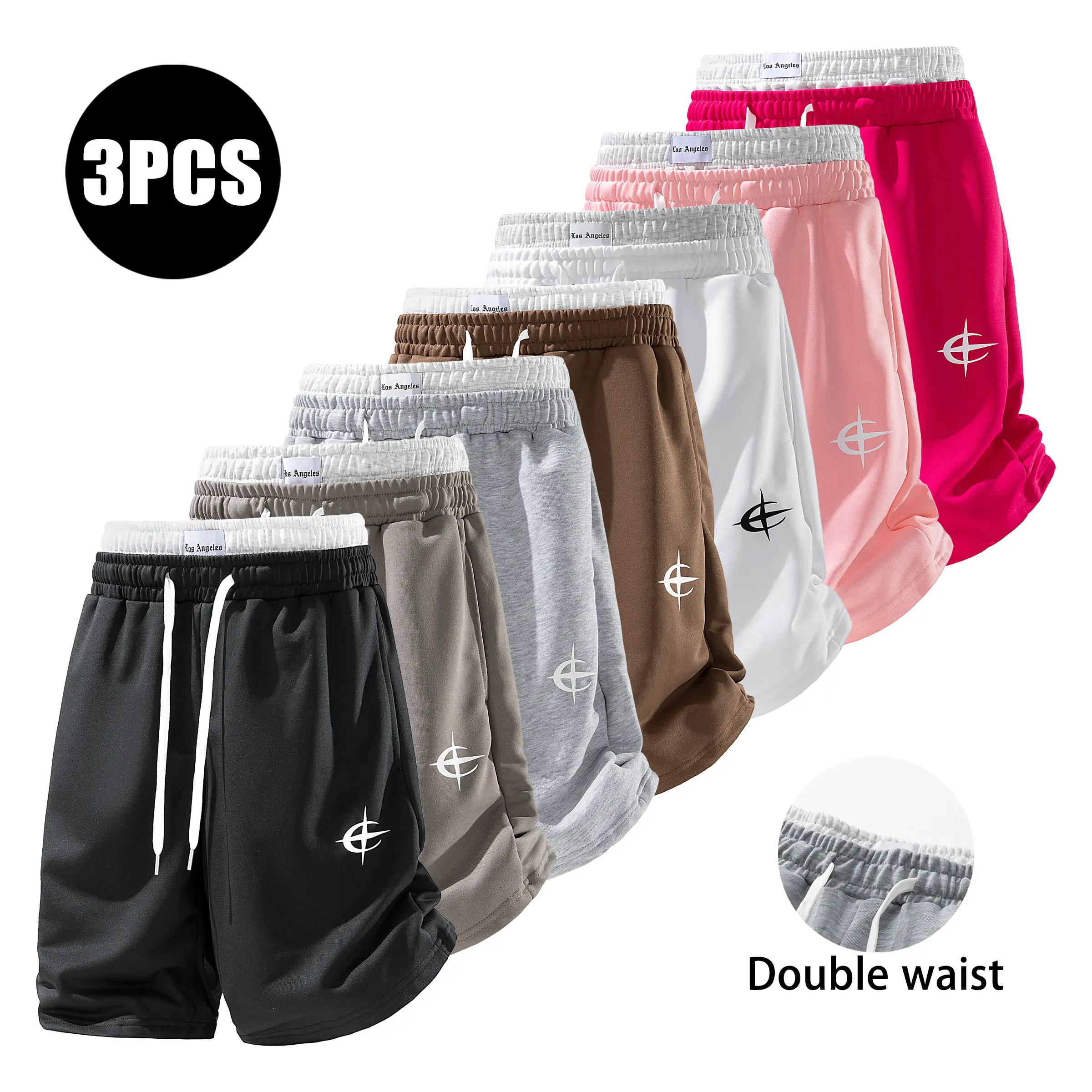 Men's Casual Cotton Shorts Ideal for workouts, jogging,and everyday lounging at home.Soft against the skin withmoisture-wicking properties.Features a high-stretchdrawstring waistband for adjustable fit.Relaxed straight-leg ,sum,regular,cas,,versatile,wear