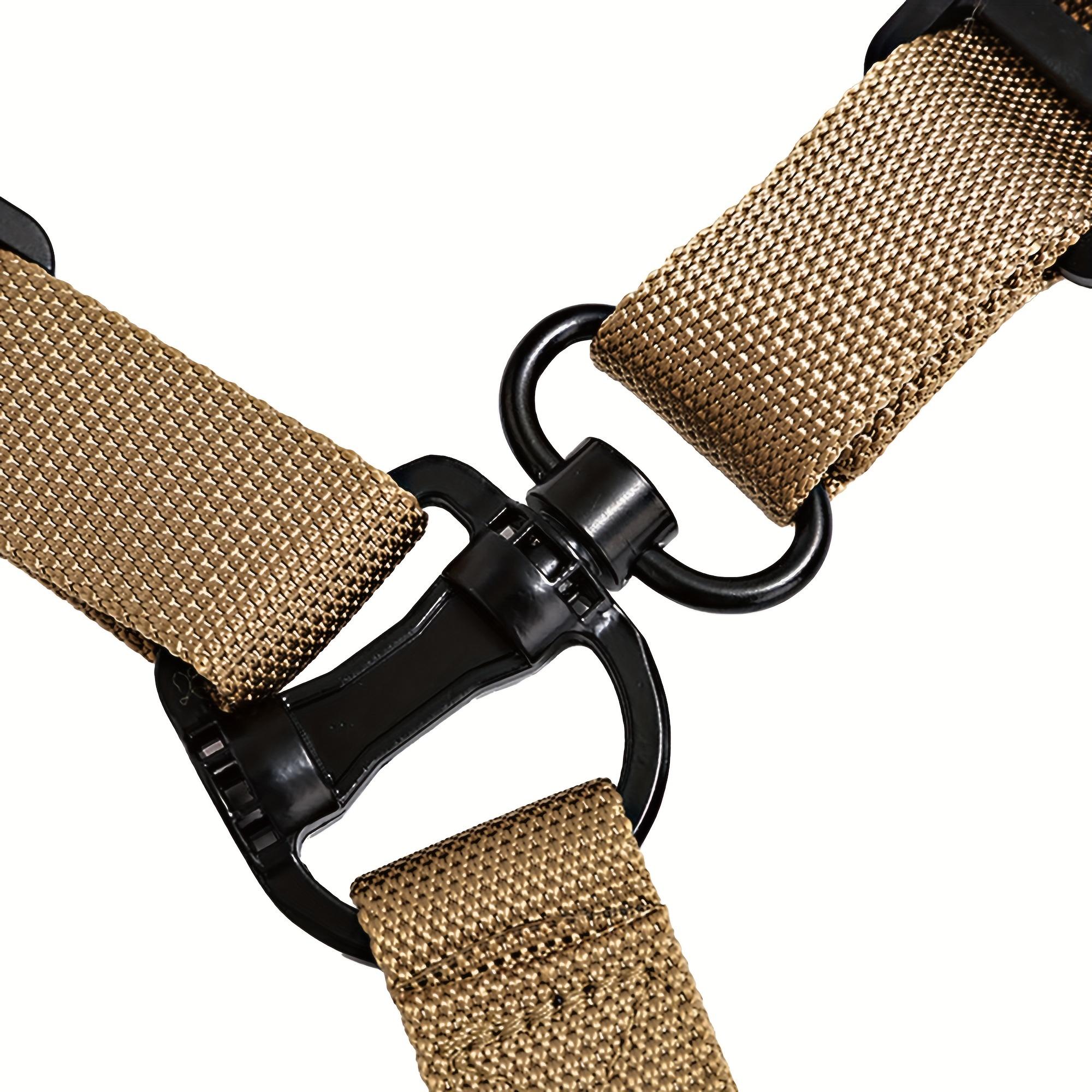 Heavy-Duty Utility Sling Strap, Adjustable 2-Point Nylon Sling with Quick-Release Buckles for Outdoor Camping, Hiking & Field Work