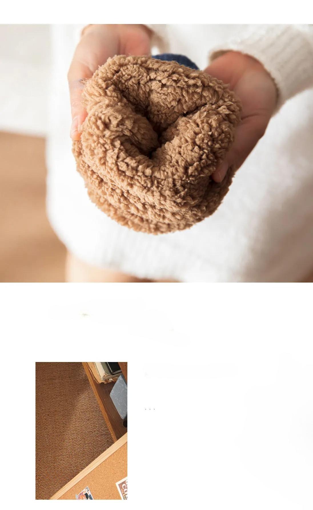 Super Warm Non-Slip Winter Floor Socks Velvet Slippers Sleep Socks for Women Men Snow Carpet Home Wear