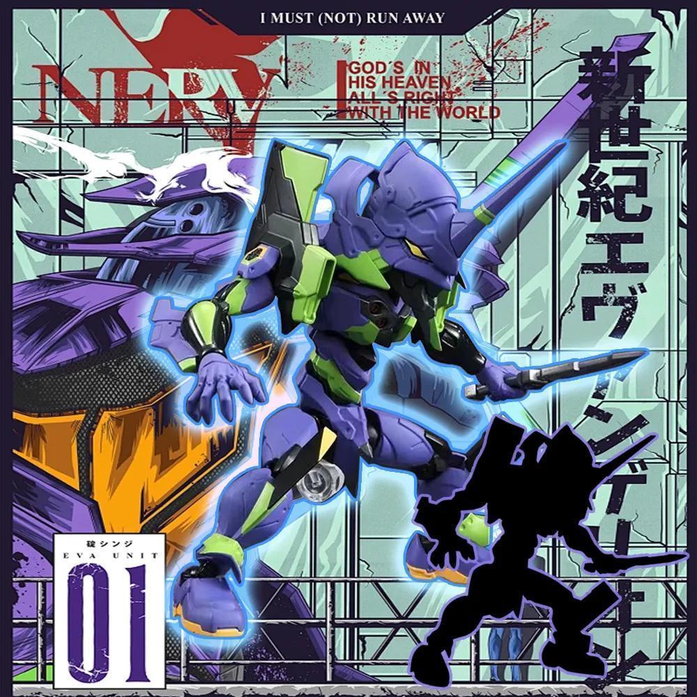 NEON GENESIS EVANGELION EVA Animation Comics Peripheral Toys EVA-01 Anime Action Movable Figure Collection Model popular