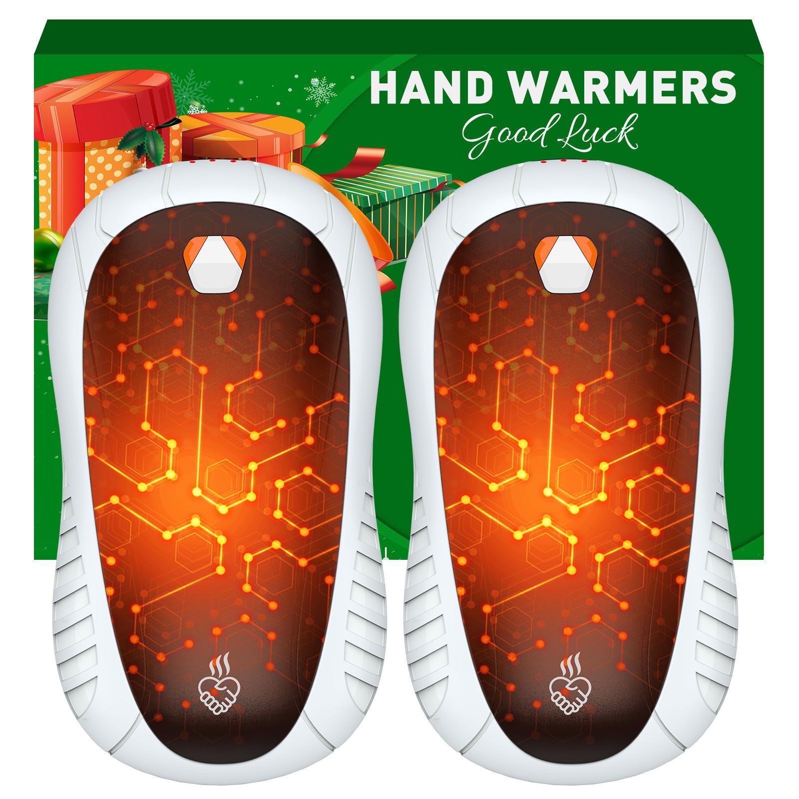 Portable Hand Warmer, 2 Counts/set Rechargeable Hand Warmer, 3 Temperature Control Pocket Size Electric Hand Warmer for Outdoor, Golf, Hunting