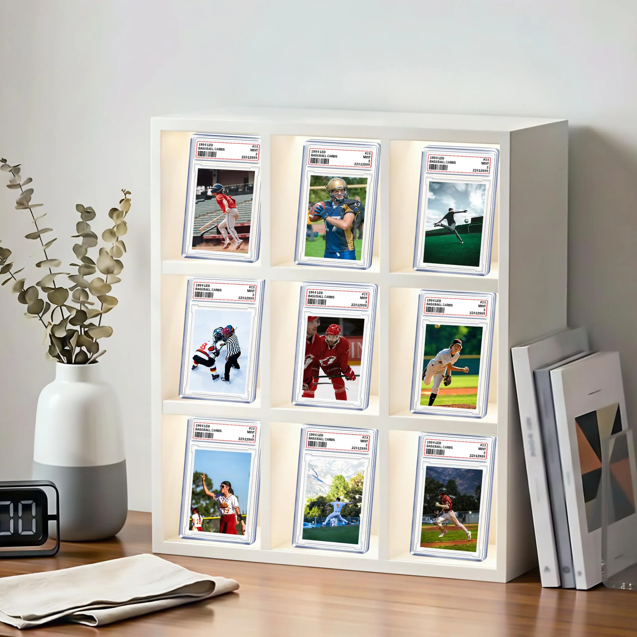 Clear Card Brick Holders, Set of 50, Rigid Collectible Card Cases, Trading Card Display & Storage Boxes, Protective Card Sleeves for Game Cards, Sports Cards and Collectible Card Keeping