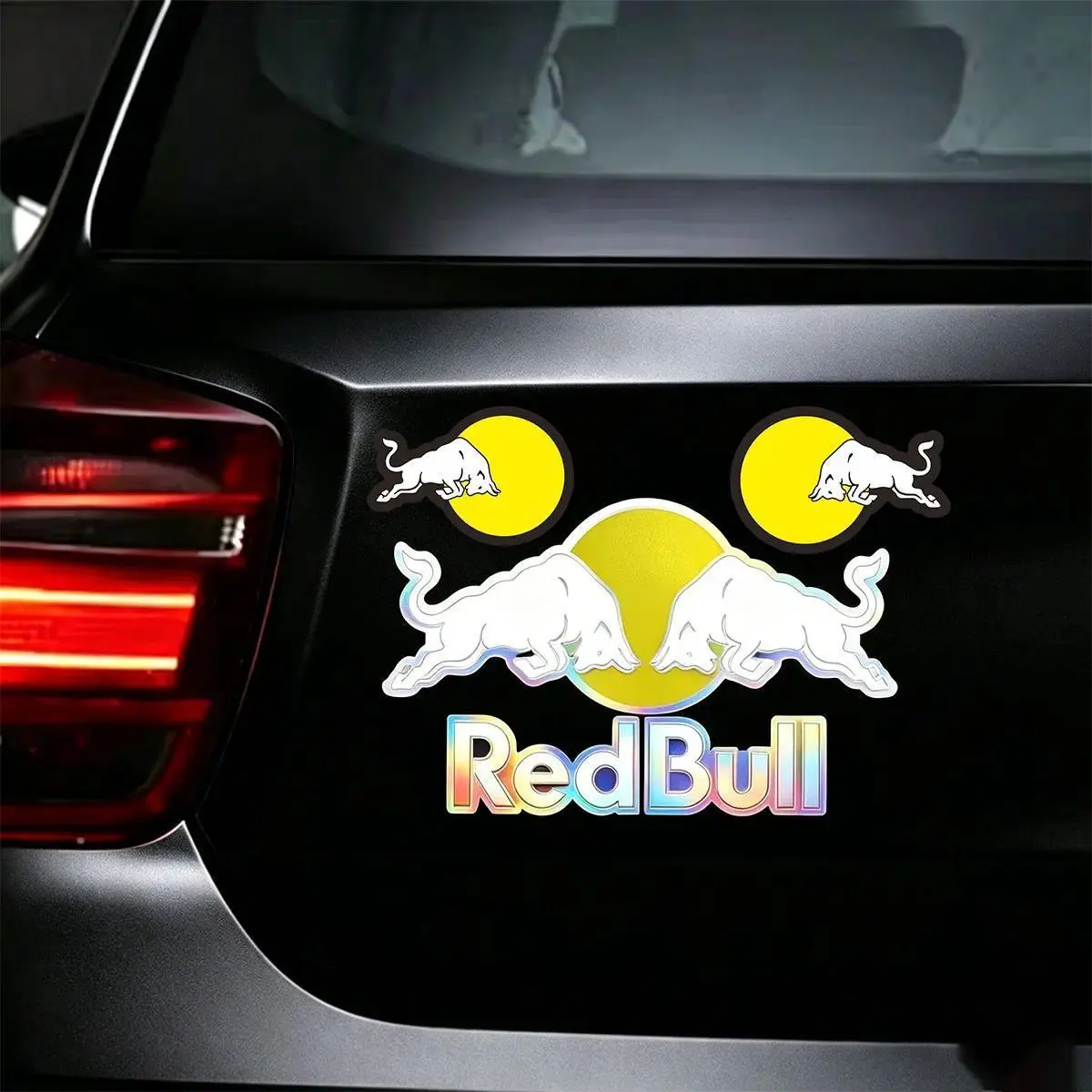 Reflective Red Bull Stickers For Motorcycle Car Motocross Auto Body Window Styling Helmet Decals Decoration Laser Accessories
