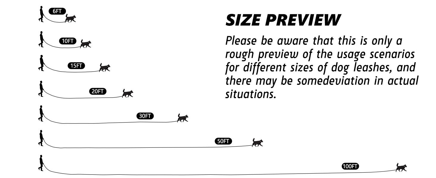Long Dog Leash XiaZ Training Leashes 10/15/20/30/50/100ft Long Lead for Dogs 30ft Training Leash for Outside Blue 30 Foot Nylon Padded Handle Reflective Hiking Yard