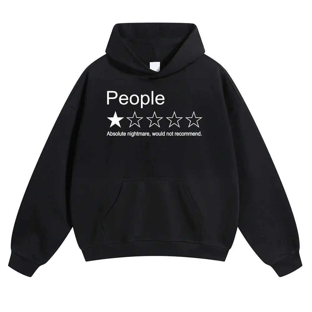 Unisex People 1 star low score, not recommended for purchase Graphic hoodie Personalized Pattern Y2k Clothing Round Neck hoodie,Women's Clothing 100% Cotton, Menswear, Top, Vintage Style,Summer Casual Oversized