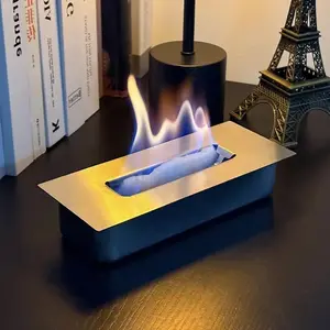 1pc Ethanol Fireplace Insert, Fits Rectangular Alcohol Fireplace, Can Be Used Alone, Holds 500ML, Ideal for Alcoholic Beverages