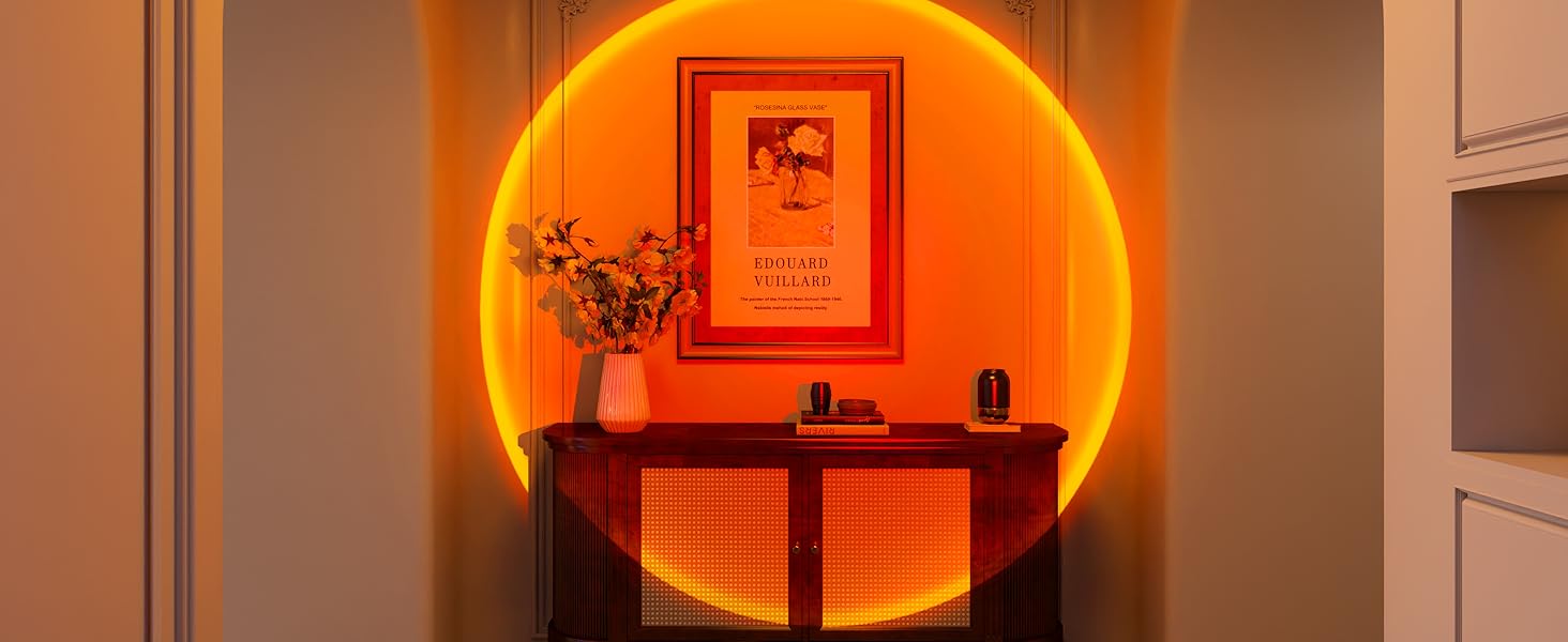 Portable 16 Color Sunset Lamp Projector - 180 Degree Rotation LED Light, USB Powered, Mini Size Move Anywhere, for Photography, House Party, Friend Gathering, Bedroom - Perfect Viral TikTok Decor Gift for Friends