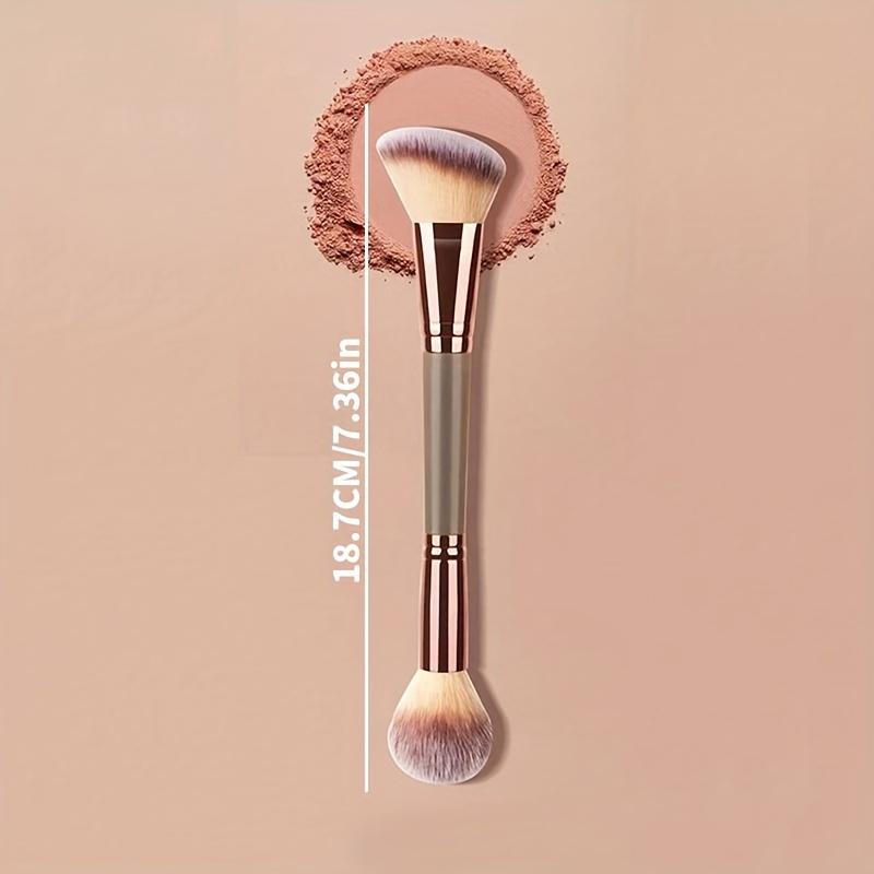 1pc Double-Ended Makeup Brush for Contouring And Blush, Super Fine And Does Not Cake
