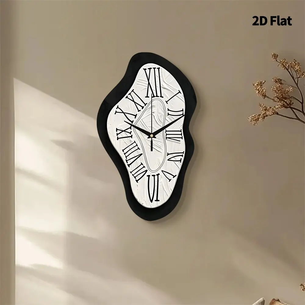 Creative Roman numeral decorative wall clock, ultra-quiet quartz movement, no ticking sound. Suitable for decorating living rooms, bedrooms, offices, kitchens and cafes. It is the perfect decorative gift for friends and family. It can be used for room dec