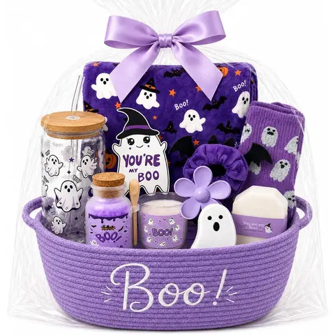 Halloween Boo Basket Stuffers for Women, Spooky  Set