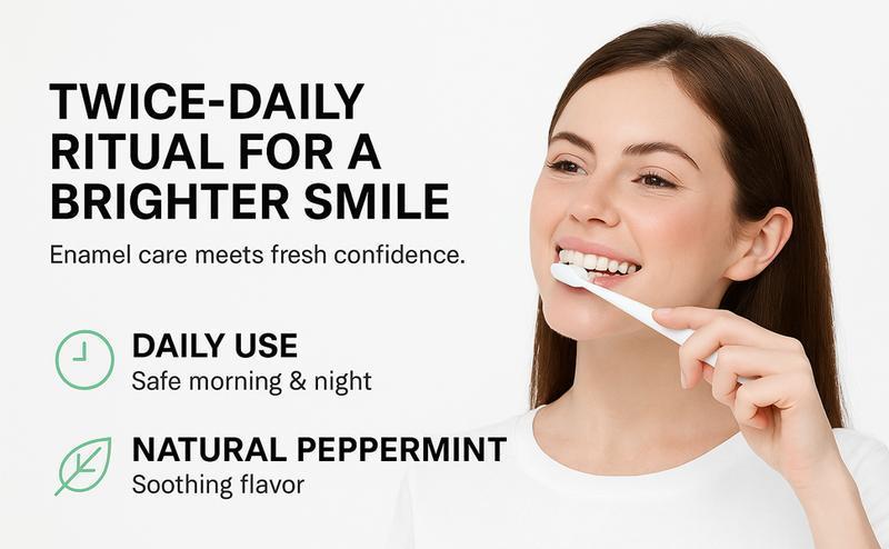 DrWhiten Nano Hydroxyapatite Toothpaste 7.5%25 nHAP, 4.23 oz – Enamel-Strengthening • Fluoride-Free • Natural Peppermint • Ideal for Sensitive Teeth