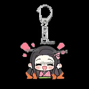 Cartoon Tsuyuri Kanawo Shinobu Excitement Fashion Anime Characters Acrylic Keychain Decor Charm Ornaments Car Key Ring Gifts Toy