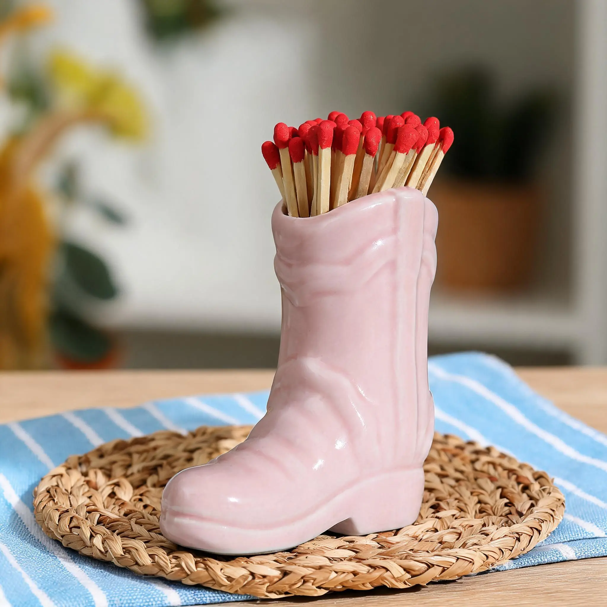 Creative Mini Boot Shaped Ceramic Storage Box, Casual Simple Candle Storage Box, Home Decor Organiser, Home Decor Ornament for Living Room Bedroom, Decorative Storage Organizers, Organizer Storage Supplies