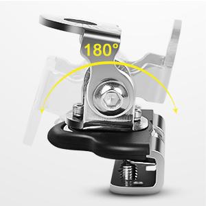 Nilight Universal Adjustable Pillar Hood Clamp Holder Mount Bracket (Pair) Pad Steel Rubber