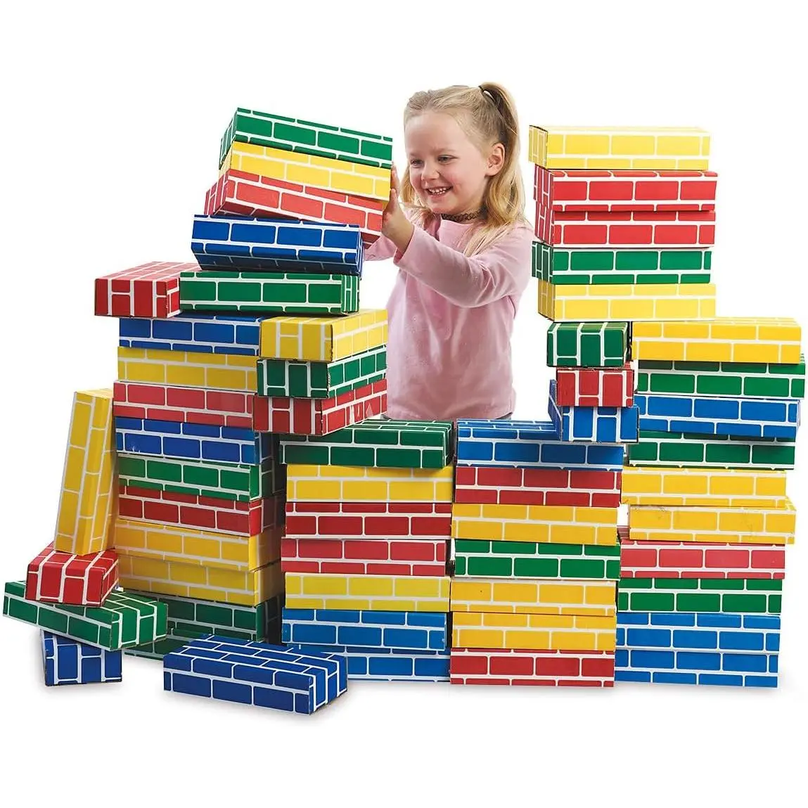Primary Building Bricks - Kids Cardboard Blocks, Each 9" x 4" x 2" (Set of 24)fidget toys
