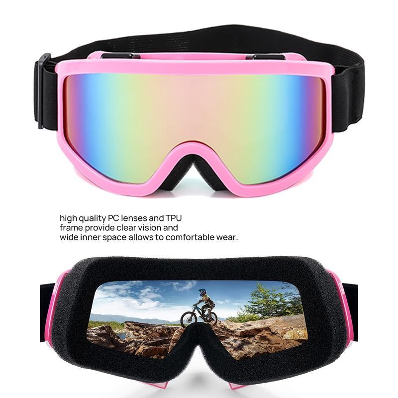 Skiing Snowboarding Cycling Offroad Goggles – UV400 Anti-Scratch Dustproof Clear | Men Women Youth Kids Motocross Dirt Bike ATV Riding Goggles