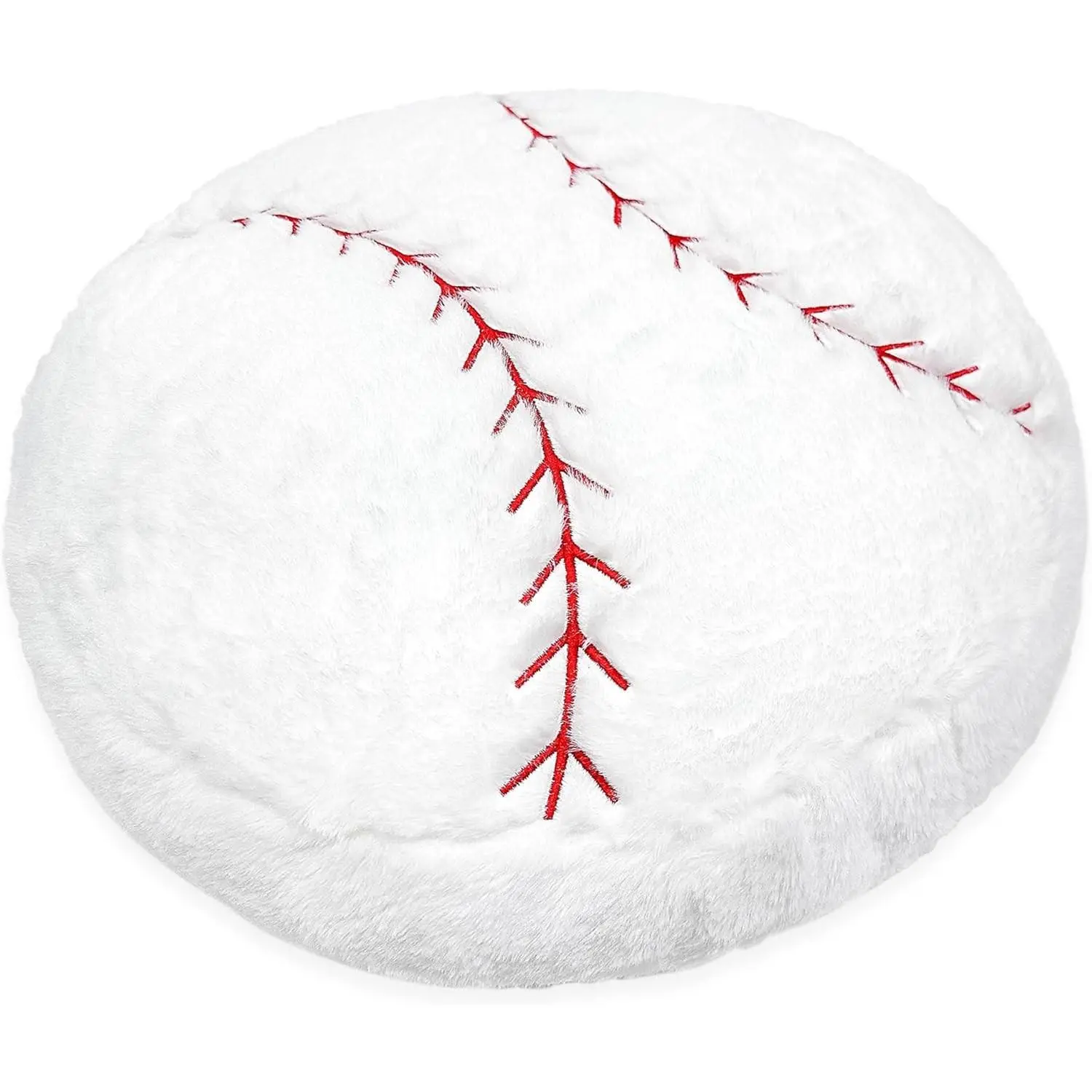 Baseball Plush, 18 inch Baseball Pillow Soft Fluffy Football Stuffed Plushies Toy Comfortable Cushion Room Decorations Party Gift for Boy & Girls