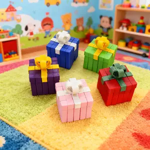 Transforming Cube: 3D-Printed Fidget Gift Box (Color Random Delivery) - Hypnotic Flip & Sensory Click for Ultimate Focus fidget zdunk inn focus tool unisex gift blue need oh ice cube sensory tool anxiety fidget magnetic fidget toy 2020 fidget relief aid v