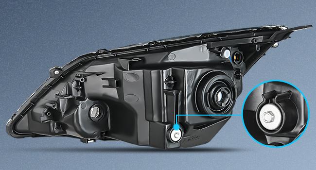 Nilight 2007 2008 2009 2010 2011 Honda CRV Headlight Assembly Black Housing Amber Reflector Nilight 2007 2008 2009 2010 2011 Honda CRV Headlight Assembly Black Housing Amber Reflector