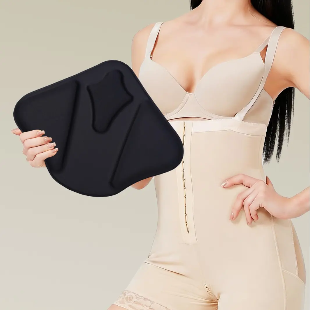 Curved Contour Soft Foam Cushion Kit, Ergonomic Waist Abdomen Fitting Pads with Even Buffer Surface, Flexible Inner Lining Auxiliary Accessories for Daily Shapewear