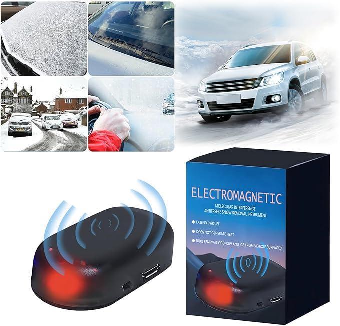 Electromagnetic Car Snow & Ice Remover Antifreeze Instrument Automatic Winter Windshield Defroster for Outdoor Parking Effortless Defrosting Winter Essential