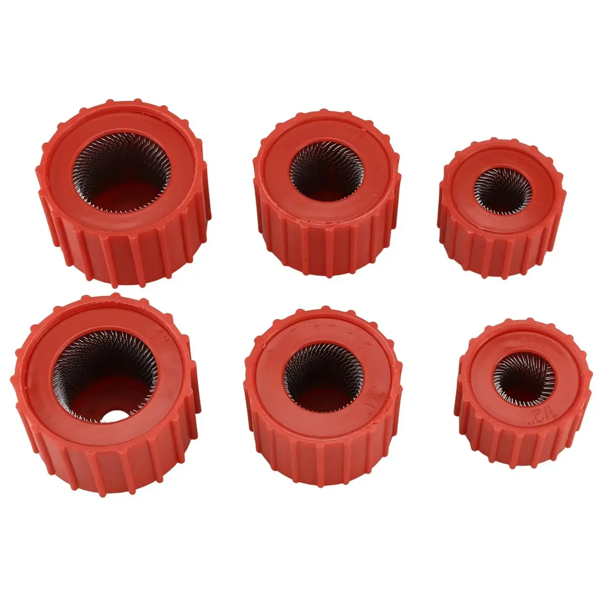 6 Pieces Copper Pipe Cleaners, Handy Sized Plumber, Tube Cleaning Brush for Copper, Copper Pipe Cleaner (3 Sizes)