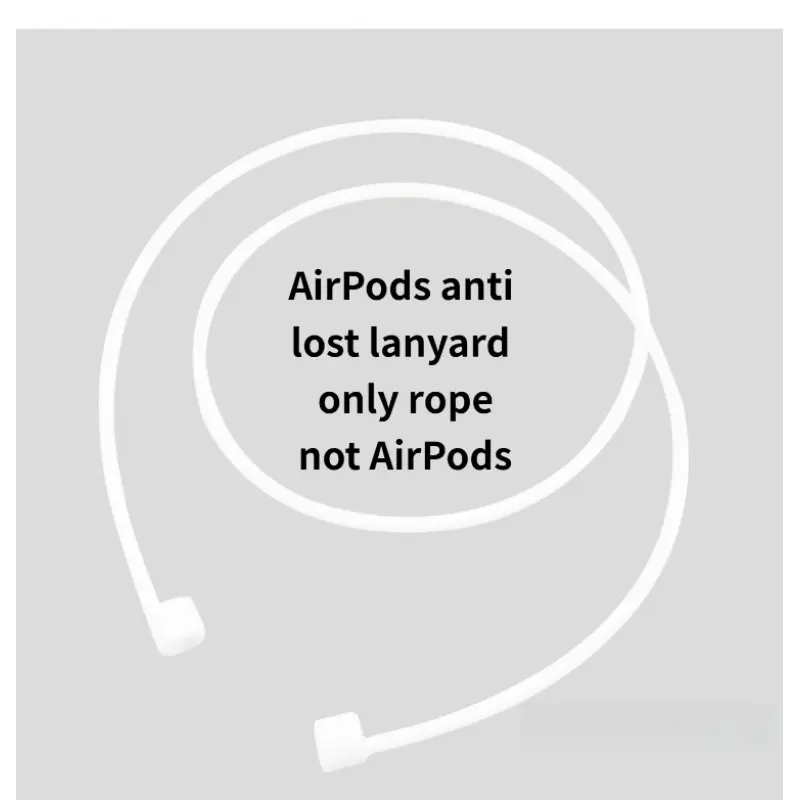 AirPods Anti Lost Lanyard Soft Silicone Earbud Strap For AirPods 3 Pro 2 1 Wireless Headphones Anti Fall Neck Cord Running Gym Earphone Rope