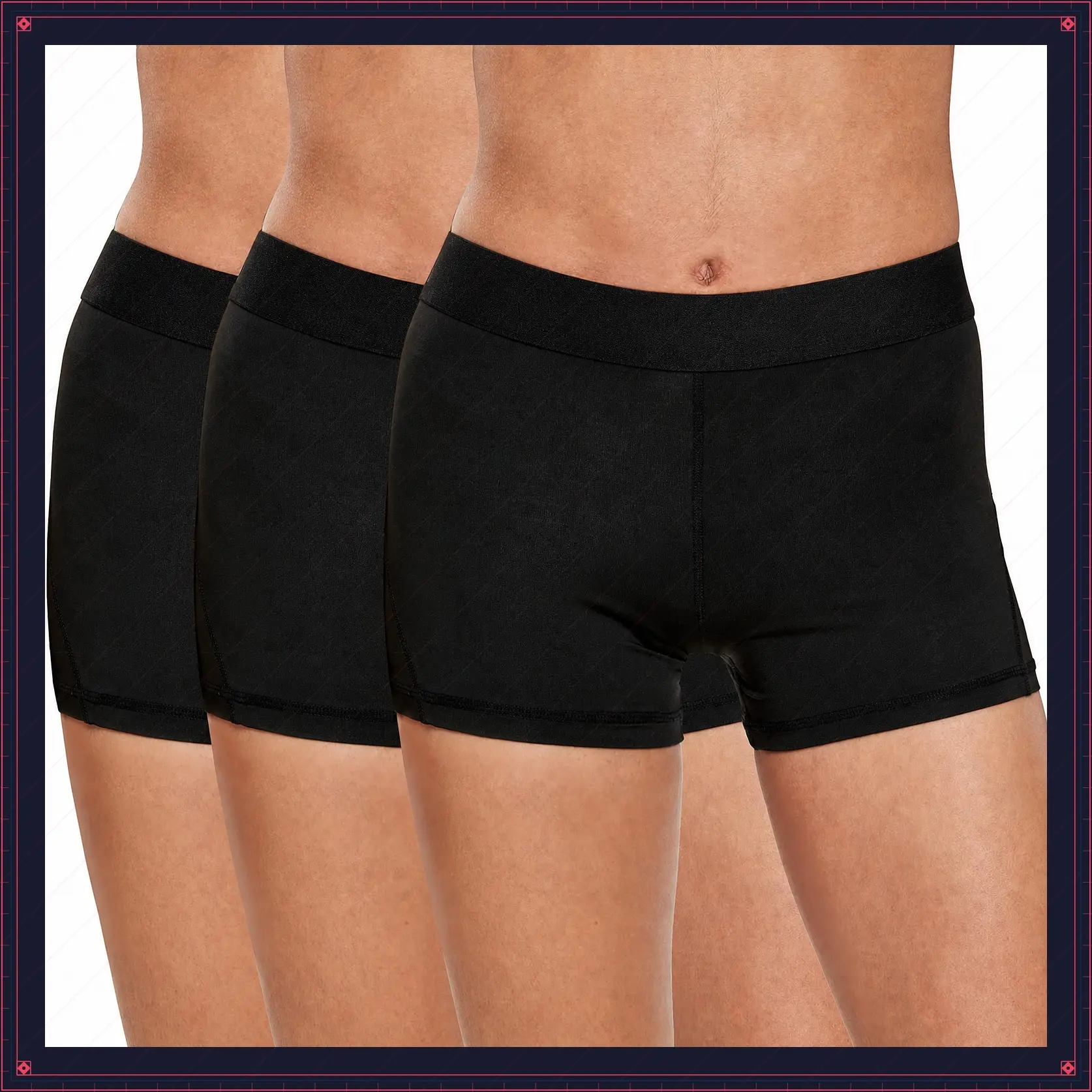 3" /7" Women's Spandex Compression Volleyball Shorts | Workout Pro Shorts, Well Fitting, OpaqueGift