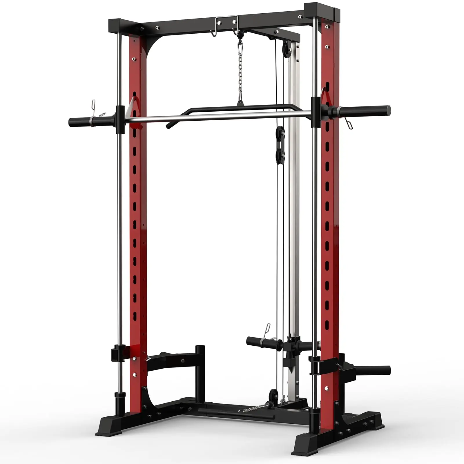 Smith Machine, 1000LBS Multi-Functional Squat Rack for Home Gym