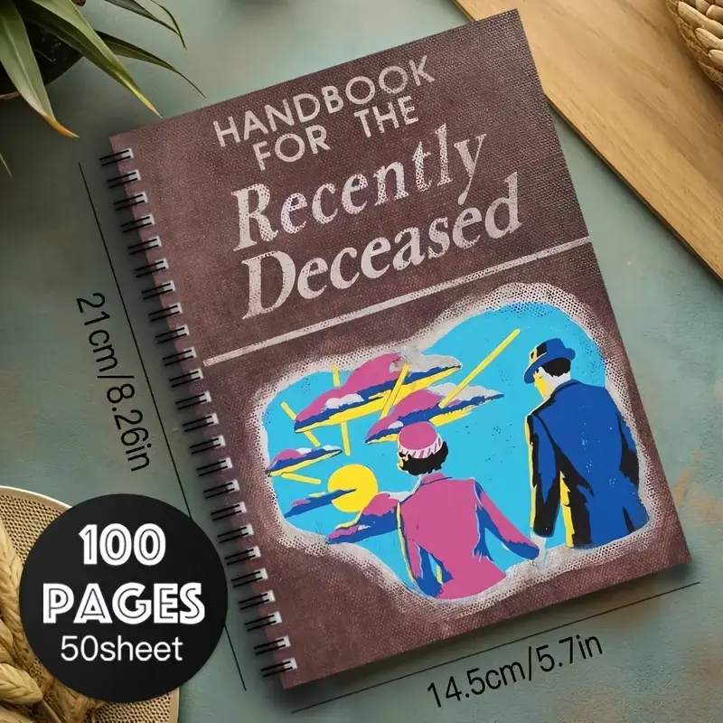 Recently Deceased Memorial Notebook Spiral Notebook, 100 Sheets of Lined Thick Paper, Portable Size, Memory Journal, A Commemorative Gift for Family, Friends, and Colleagues