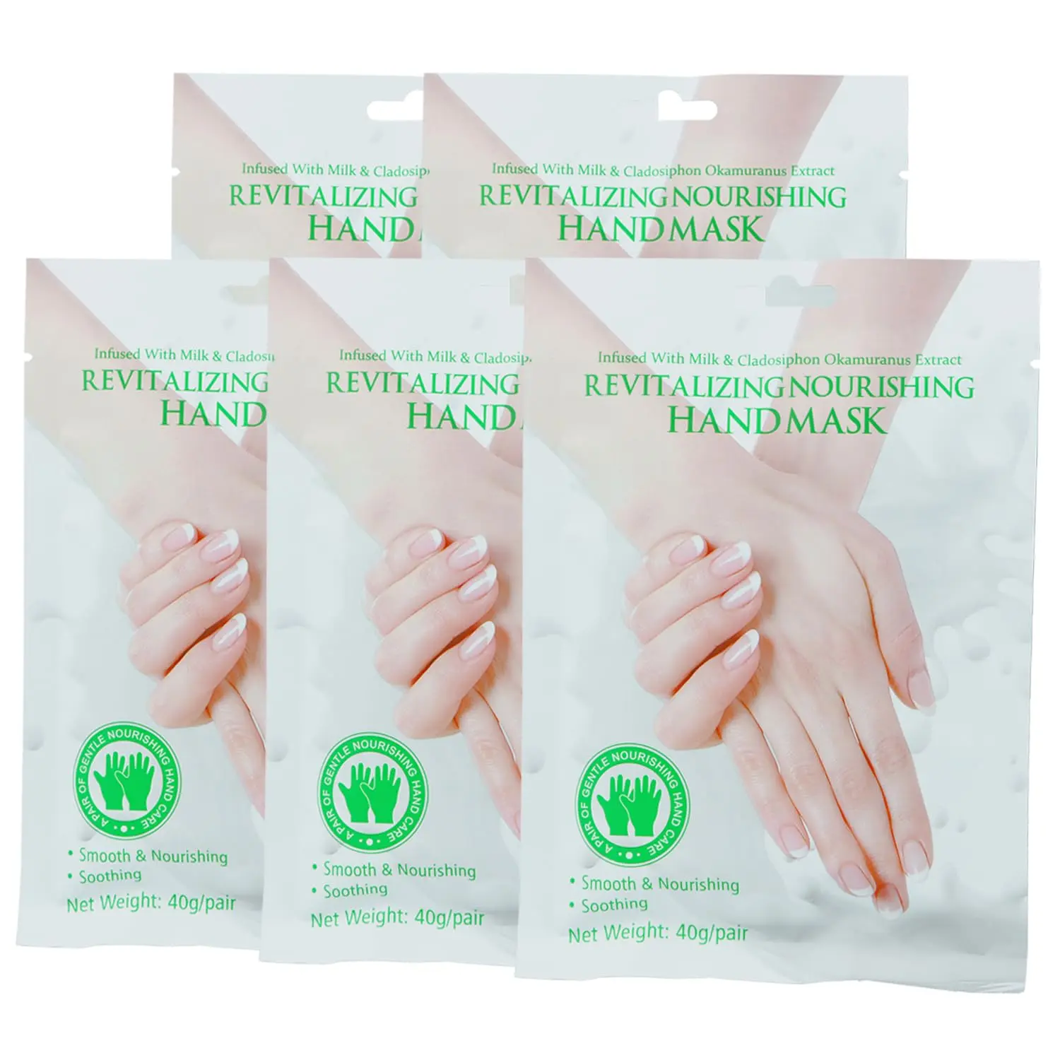 Moisturizing hand mask, 5 pairs, nourishing and moisturizing, effectively improves dry and chapped hands, making them soft and silky, suitable for both men and women, SPA care, 40 grams/pair: Beauty and personal care