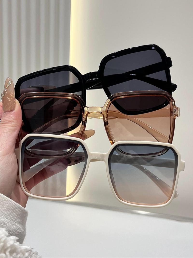 Unisex Fashionable Tinted Lens Sunglasses, Trendy Casual Sunglasses for Everyday Use, Fashion Accessories for Outdoor Activities, Fashionable Frames Sunglasses