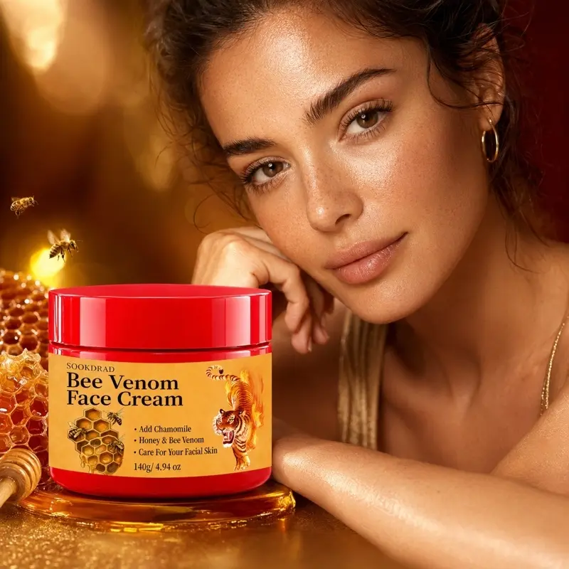 Bee Venom Face Cream, Chamomile, Honey & Bee Venom, Facial Skin Care, 140g