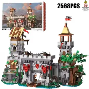 2568 Pieces Medieval Knight Castle Building Blocks, Tower, Well, Hidden Play Details, Perfect Gift for Holidays & Birthdays, Collectible Model