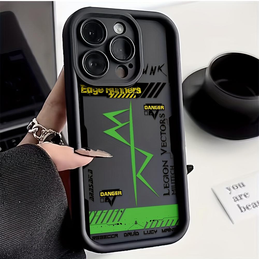 Cyberpunk Style Frame Pattern Phone Case Suitable for iPhone 17 16 15 14 13 12 11 PRO MAX PLUS, AIR Mini SE and iPhone XS MAX Shockproof Soft TPU Back Cover, Personalized Pattern Design, Ideal Gift for Friends and Family