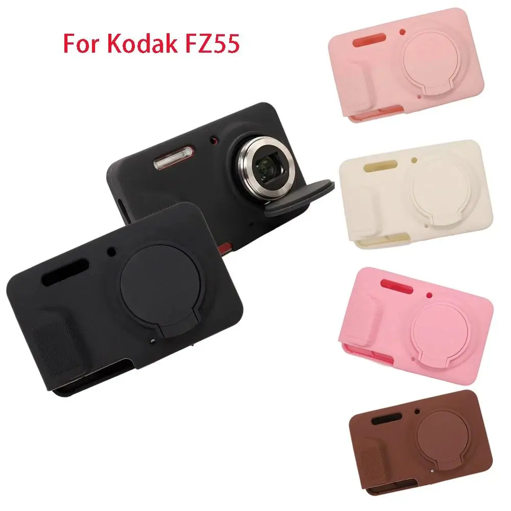 High-Quality Brand Portable Camera Handbag for Kodak FZ55, with Silicone Protection Cover, Lens Cap, Soft Shell, Scratch-Resistant & Drop-Resistant Camera Accessory for Photographers