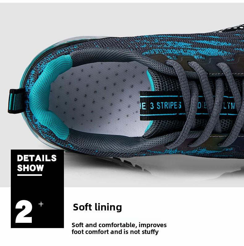 Mesler Men's Sporty Solid RoundToe Laces Trainers, Fashionable Lace UpFront Mesh Breathable Comfortable Sports Air Running Shoes Sporty Lightweight Breathable Running Shoes For Exercise & Daily Wear