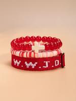 14 red beads wwjd