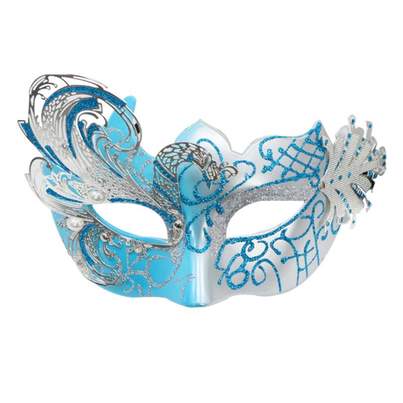 Women’s Rhinestone Venetian Half Face , Luxury Masquerade Eye  for Carnival, Party & Club Night domino