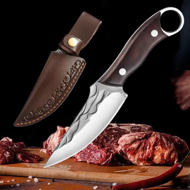 Viking knife Chef Knife Japan Kitchen Meat Cleaver Butcher Boning Knife with Sheath, Kitchen Meat Cleaver Butcher Kitchen Accessories