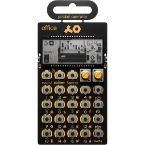 pocket operator PO-24 office, noise percussion drum machine and sequencer, with parameter locks,  functionality and punch-in effects