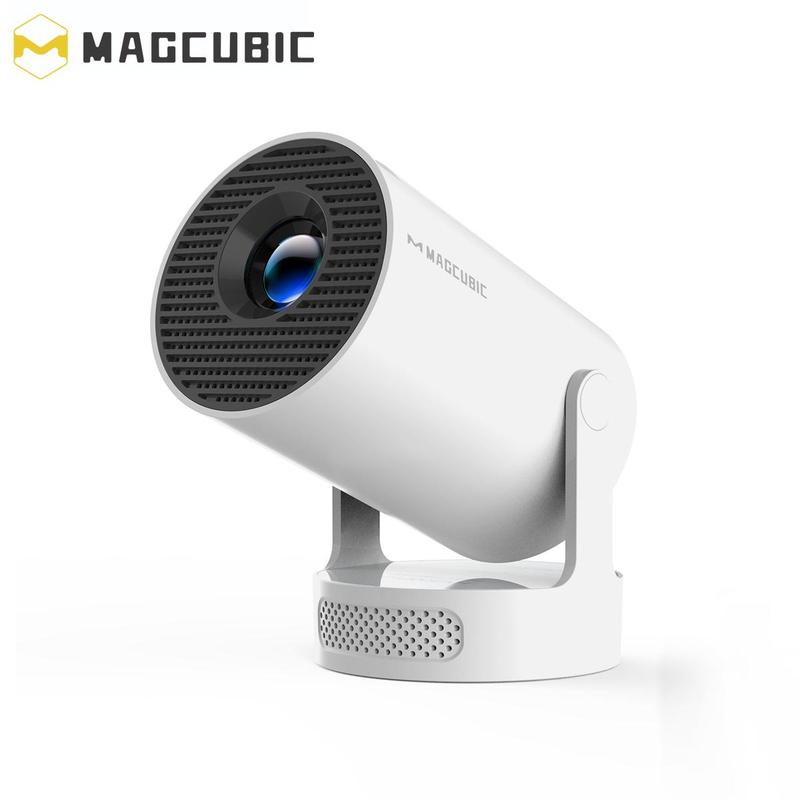 MAGCUBIC HY300Pro+ Portable Projector, Multifunctional Projector, 290ANSI Android 11 Dual WiFi6 BT5.4 180° Rotatable Mini Smart Projector for Home Cinema, Outdoor Movie, Upgraded HY300Pro, Audio