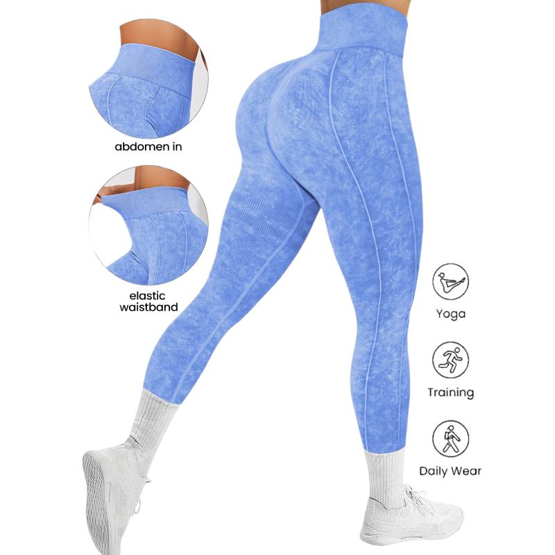 Hijesse Women's High Waist Seamless Spring and Summer Leggings-Slim Leggings, Comfortable and Breathable Plastic Sportswear, Spring and Summer Sports Yoga & an Ideal Choice for Casual Wear, It is a Must-Have Spring & Summer Clothes for Women.