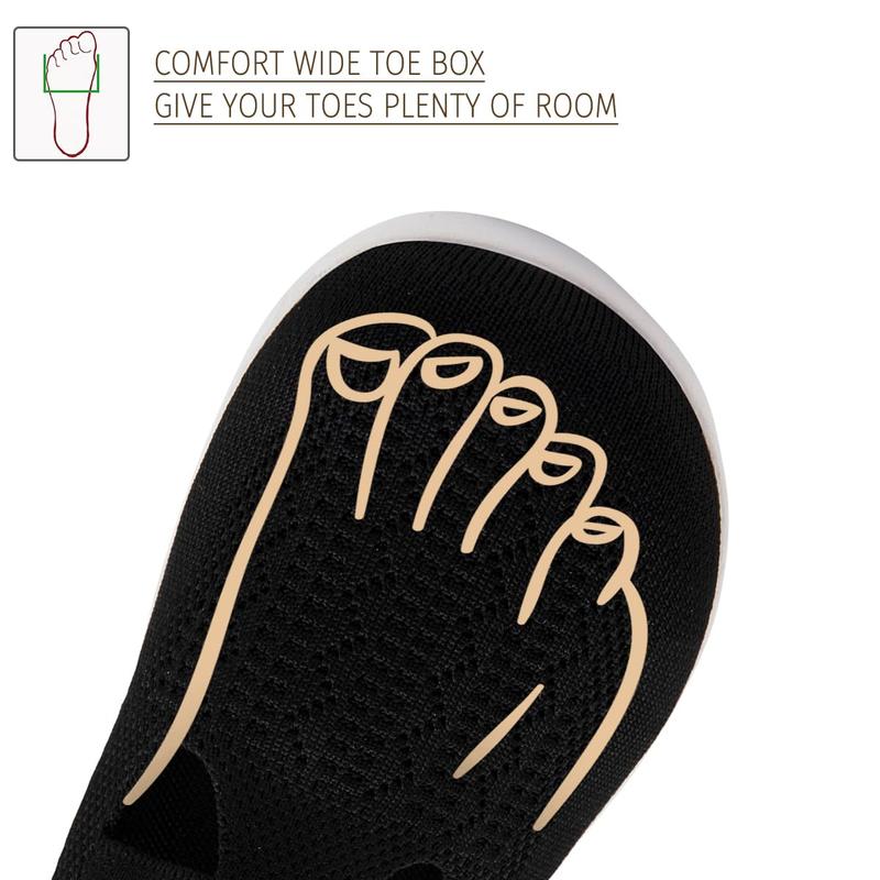 Women's Slipon Barefoot Flats Casual Shoes Fashion Comfortable Breathable Footwear Loafers with Rubber Sole Minimalist Walking Wide Toe Box Sneakers Lightweight All-Season  Girl